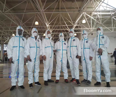 The Eboomya Pasukan pergi ke tapak Projek Nigeria